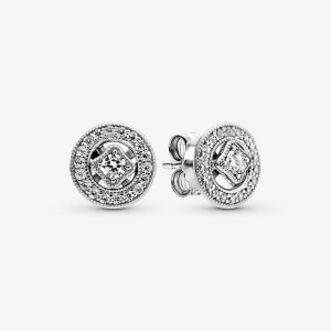 Pandora Vintage Circles Ohrstecker Silber | RVUINWO-17