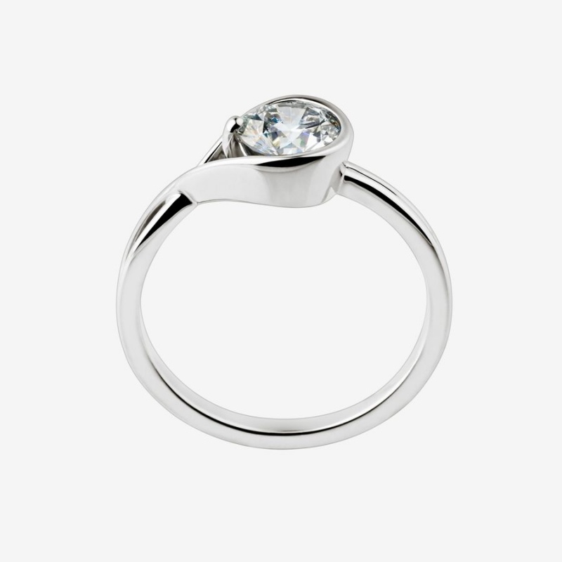 Pandora Brilliance 1.00 ct tw Ringe Weiß Gold | KOVGAEU-82