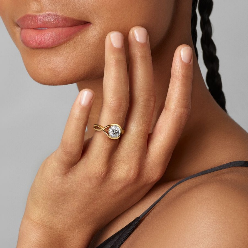 Pandora Brilliance 2.00 ct tw Lab-Created Diamond Gold | KYTFGIX-46