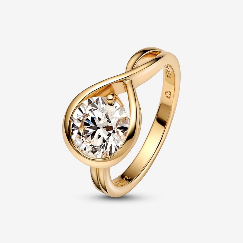 Pandora Brilliance 2.00 ct tw Lab-Created Diamond Gold | KYTFGIX-46