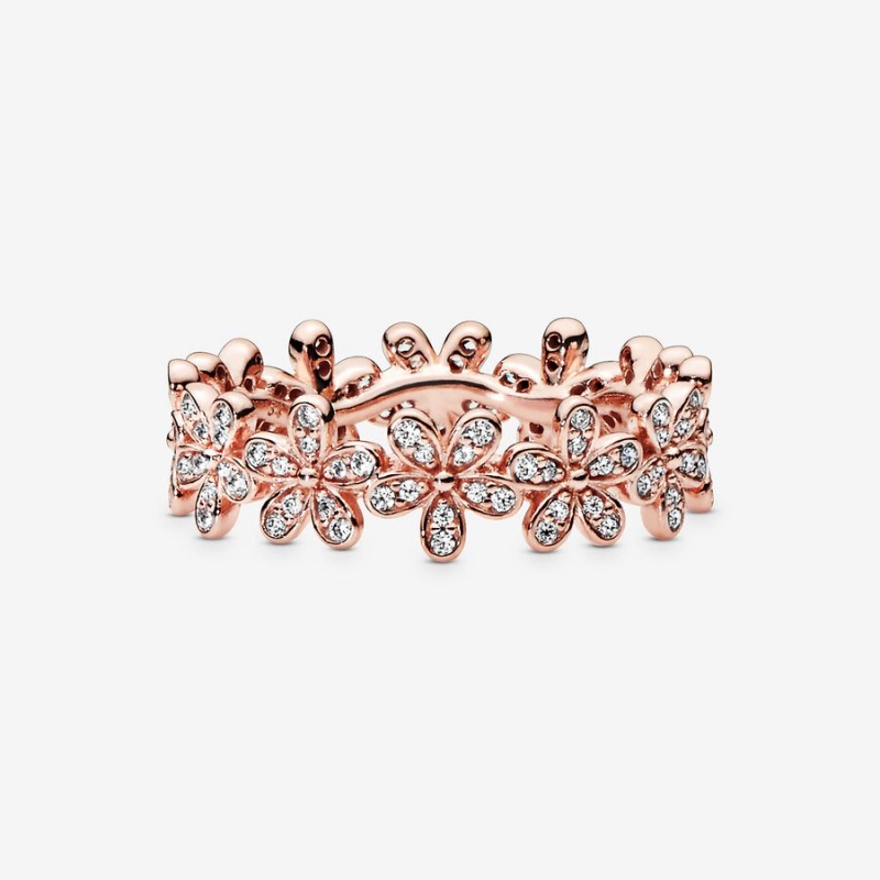 Pandora Daisy Flower Band Rosa Gold | SFPWOGM-49