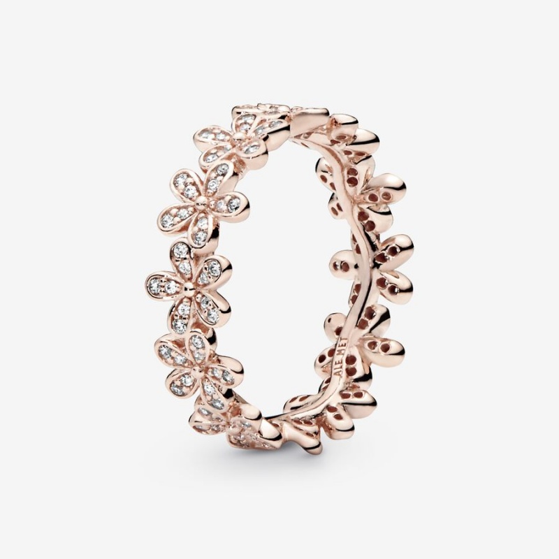 Pandora Daisy Flower Band Rosa Gold | SFPWOGM-49