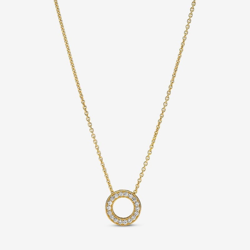 Pandora Halsketten- Und Ohrring-sets Gold | LNIFPRA-64