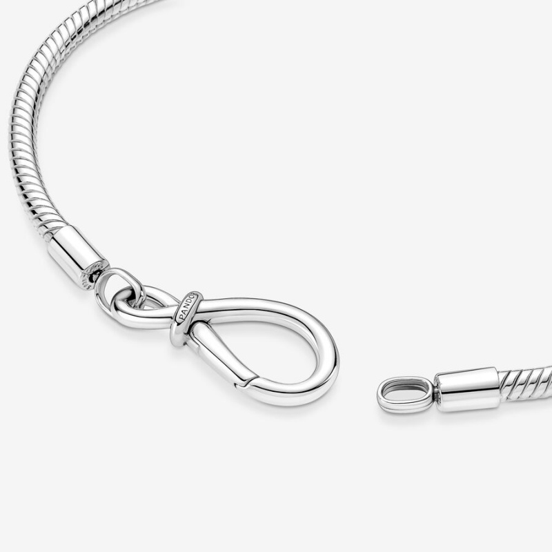 Pandora Moments Infinity Knot Snake Charm Silber | RKNYIBL-48